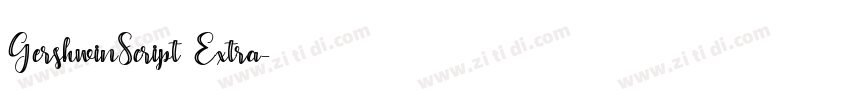 GershwinScript Extra字体转换